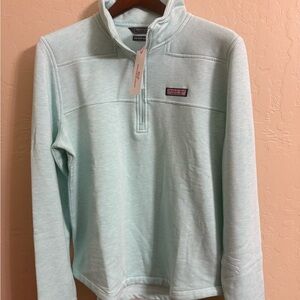 Vineyard Vines Dreamcloth Relaxed Shep shirt in Aqua Haze heather.MSRP $ 148